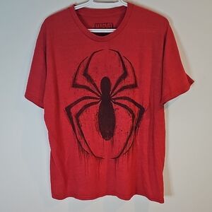Marvel Medium Red And Black Spider Graphic T-Shirt
